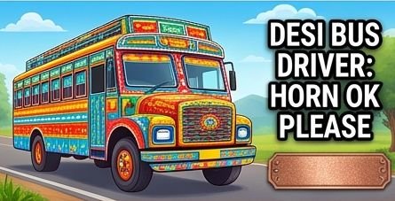 Desi Bus Driver: Horn Ok Please
