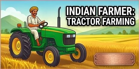 Indian Farmer: Tractor Farming